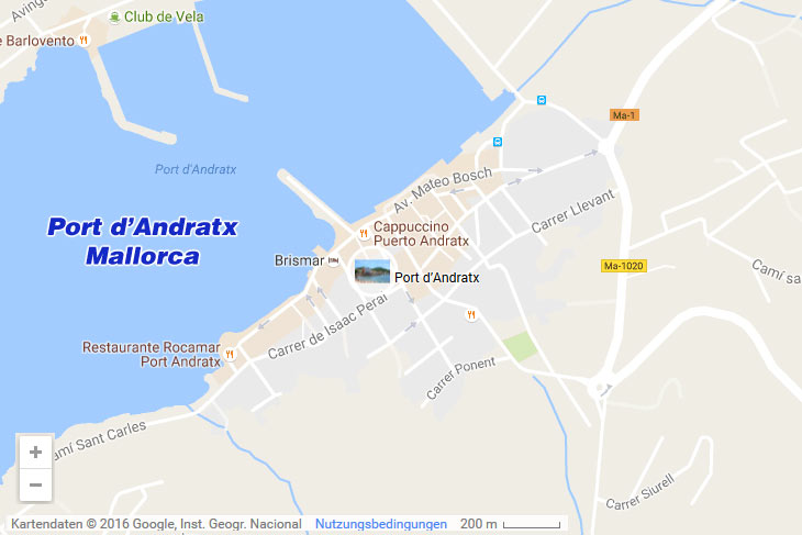 Port d'Andratx auf der Mallorca-Karte